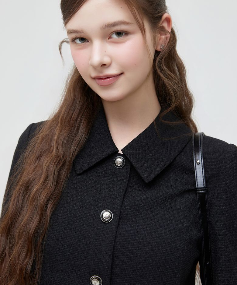 카라 2in1 트위드 미니 원피스 (BLACK) RMOWG25NT1