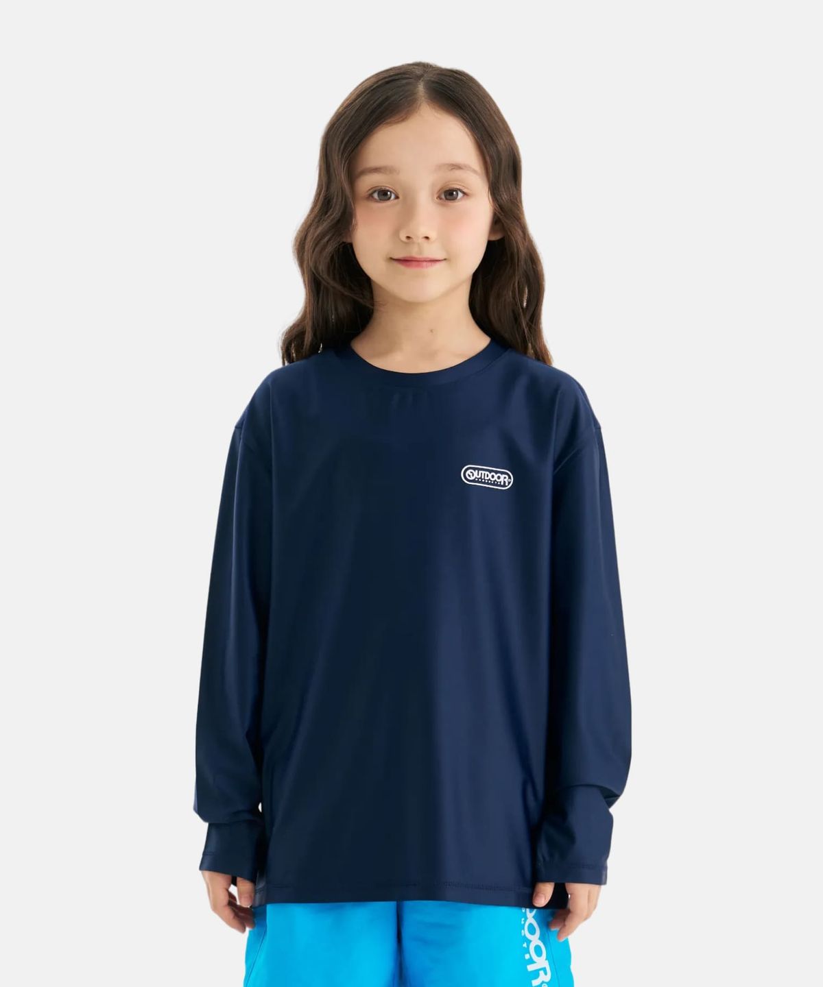 아웃도어 프로덕츠 키즈(OUTDOOR PRODUCTS KIDS) 긴팔 백 그래픽 워터 티셔츠 (네이비) OD262ESW01_NVY