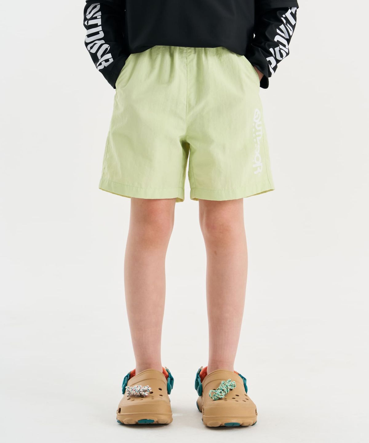 아웃도어 프로덕츠 키즈(OUTDOOR PRODUCTS KIDS) 레터링 스윔 쇼츠 (라이트 그린) OD262ESW03_LGN