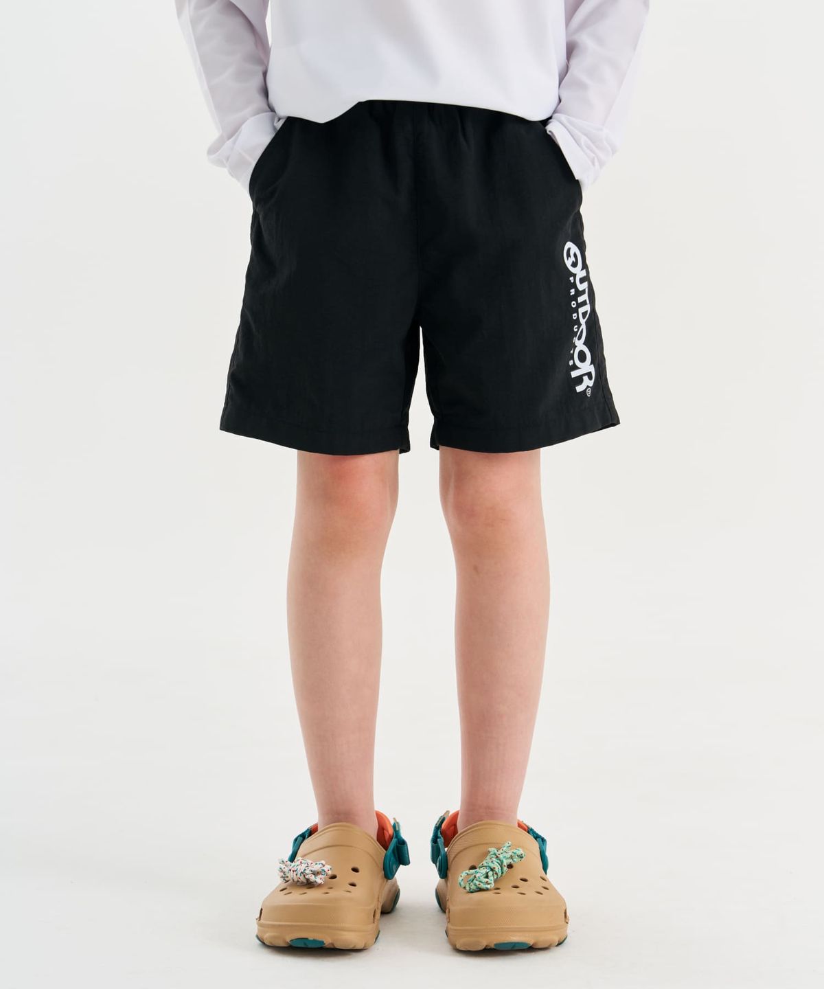 아웃도어 프로덕츠 키즈(OUTDOOR PRODUCTS KIDS) 레터링 스윔 쇼츠 (블랙) OD262ESW03_BLK