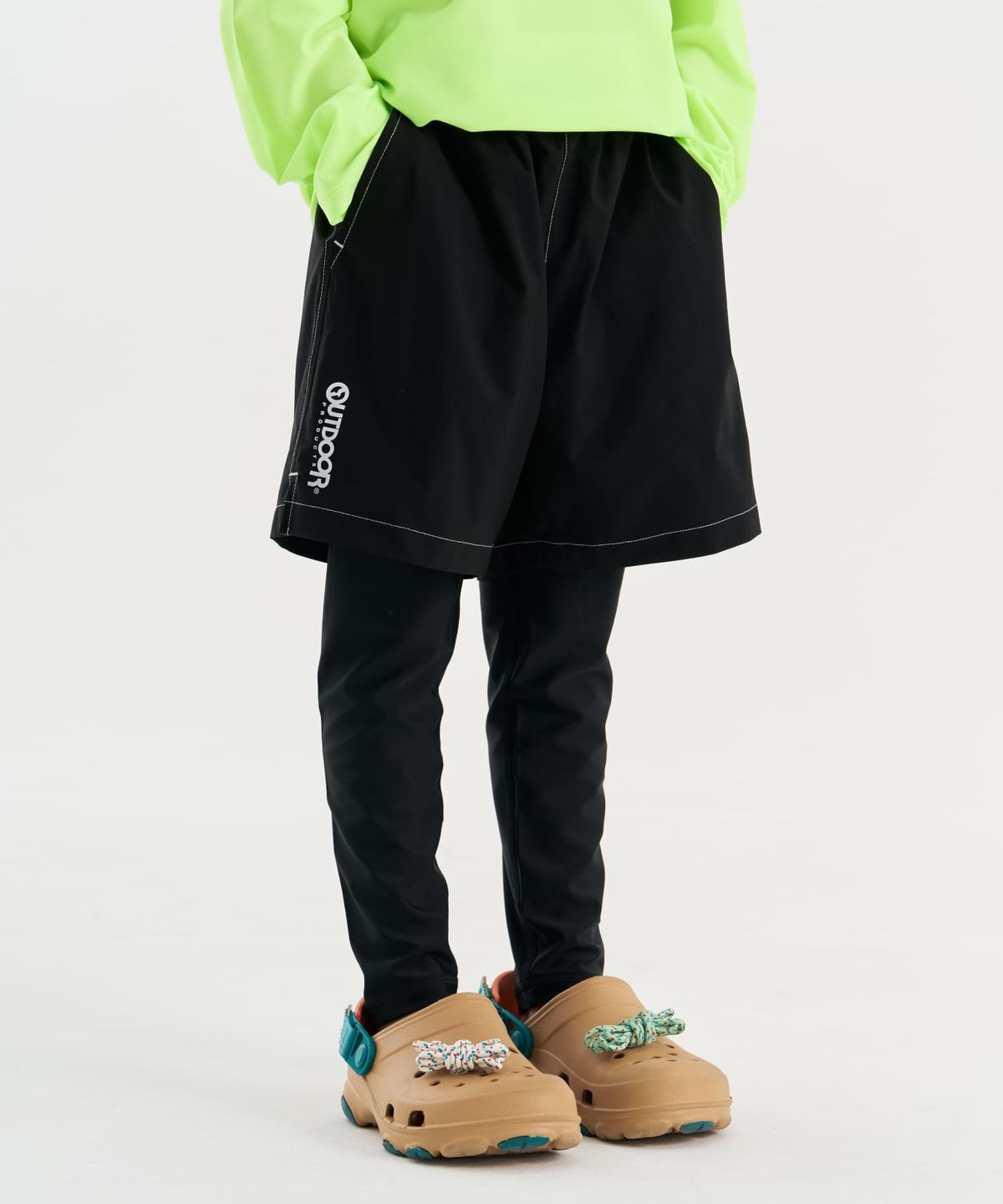 아웃도어 프로덕츠 키즈(OUTDOOR PRODUCTS KIDS) 워터 레깅스 쇼츠 (블랙) OD262ESW04_BLK