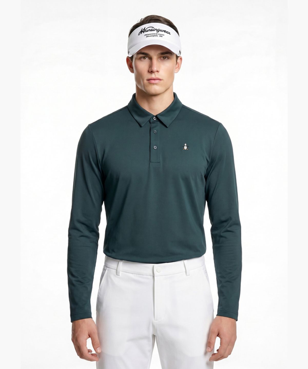 먼싱웨어(MUNSINGWEAR) 남성 냉감 긴팔 티셔츠 틸그린 MR221MTL51