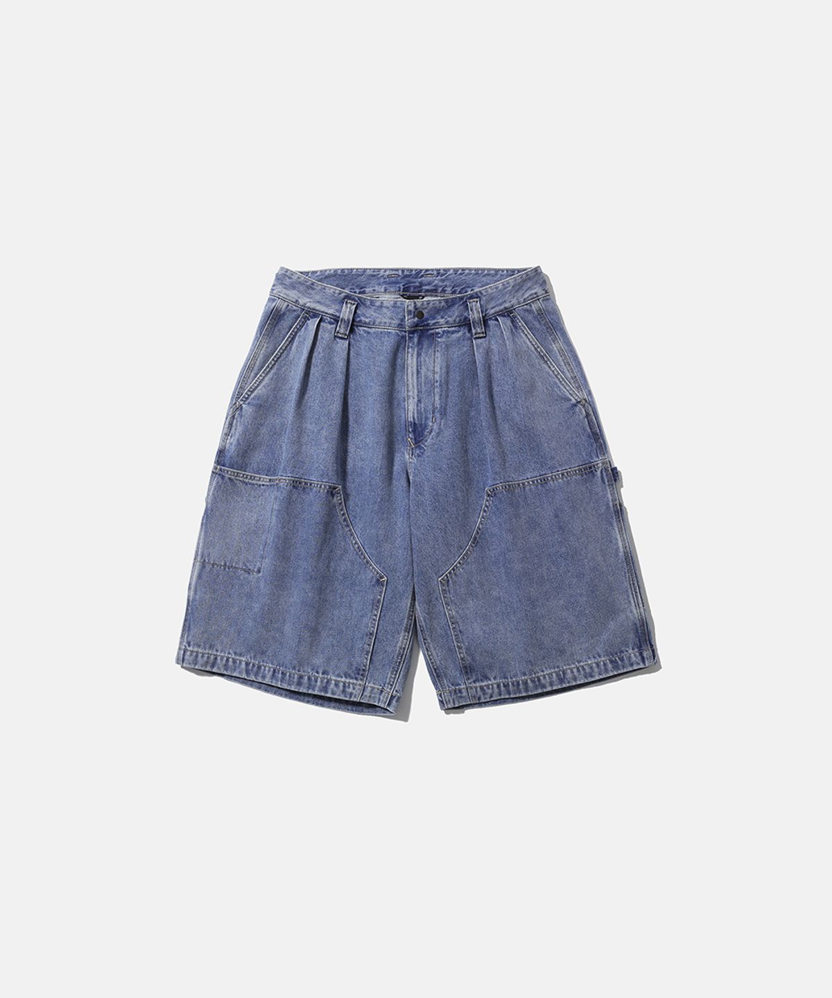 모이프(MOIF) [SS26] WIDE CARPENTER DENIM SHORTS / FADED INDIGO