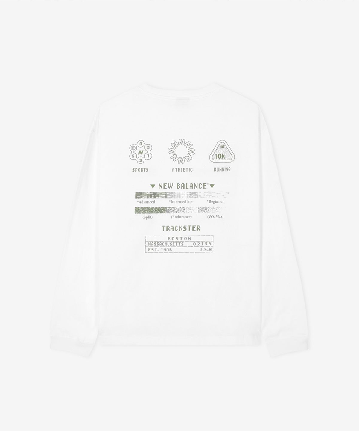 뉴발란스(NEW BALANCE) NBNDG31703 / UNI 트랙스터 긴팔 티셔츠 (WHITE)