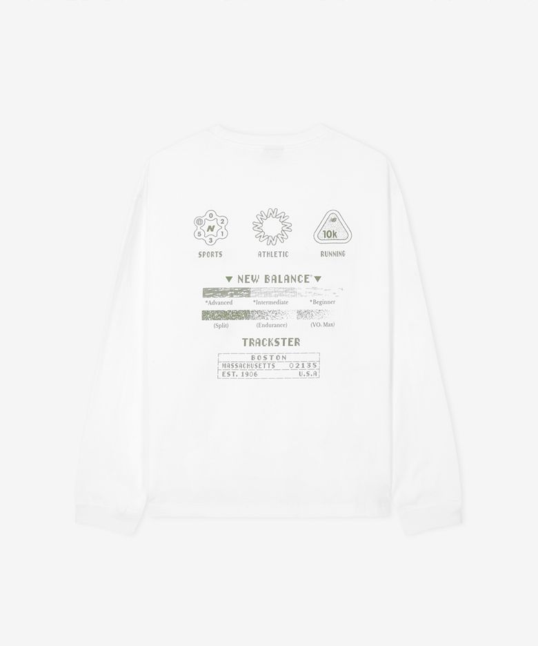 NBNDG31703 / UNI 트랙스터 긴팔 티셔츠 (WHITE)