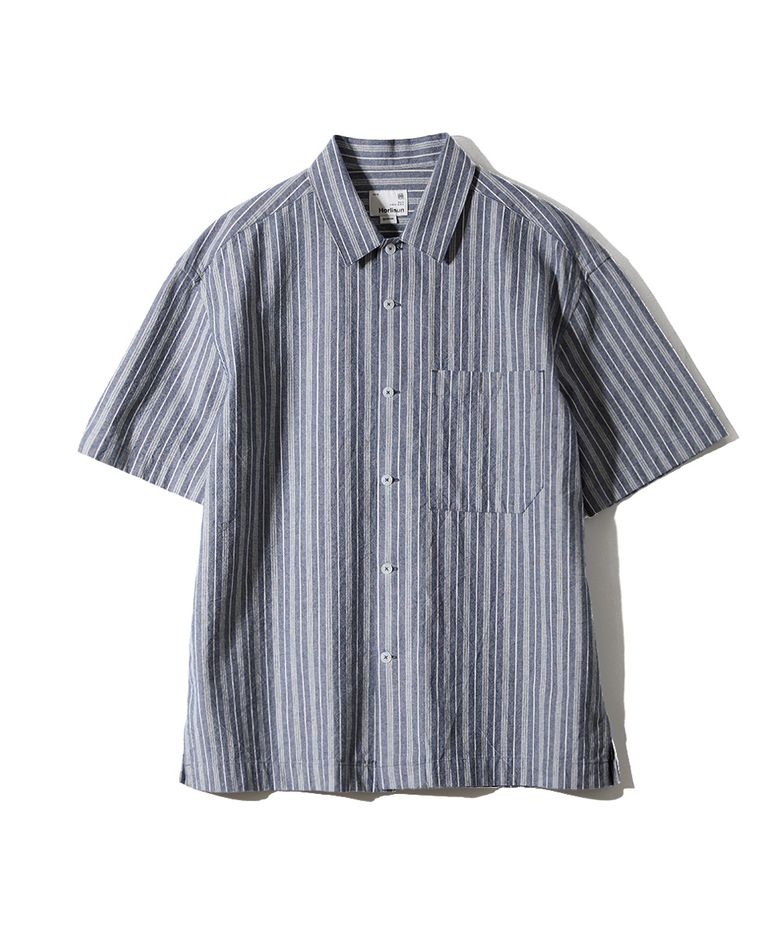Joshua Chambray Stripe Shirt Navy