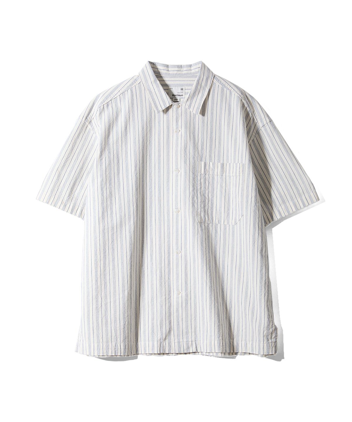 홀리선(HORLISUN) Joshua Chambray Stripe Shirt Ecru