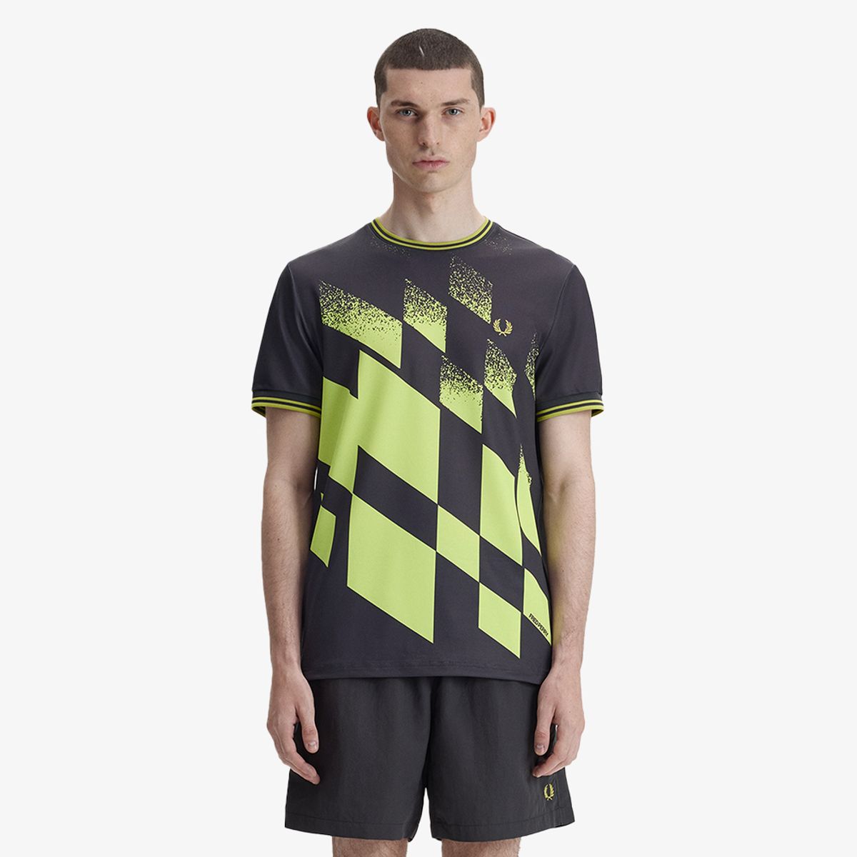 프레드페리(FRED PERRY) [Tennis] 테니스 프린트 티셔츠 - 앵커 그레이 AFPM2612723-297