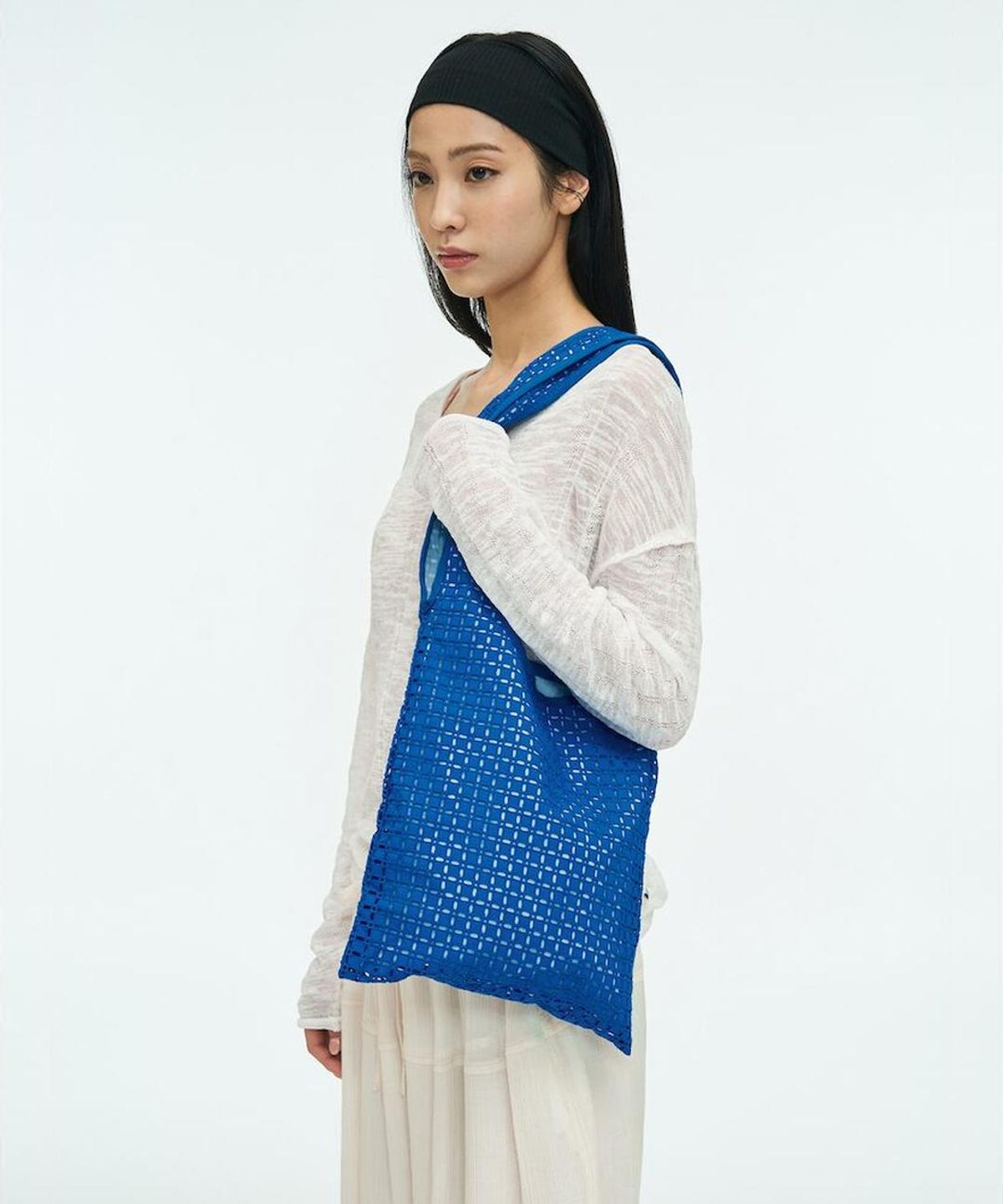 앙개(ANGGAE) Eyelet Bag  Blue