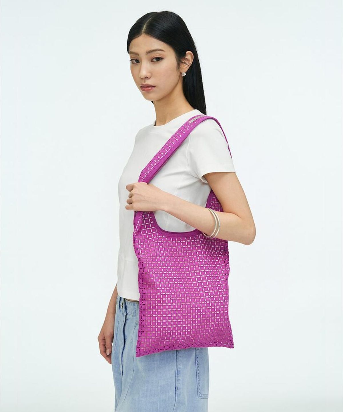 앙개(ANGGAE) Eyelet Bag  Violet