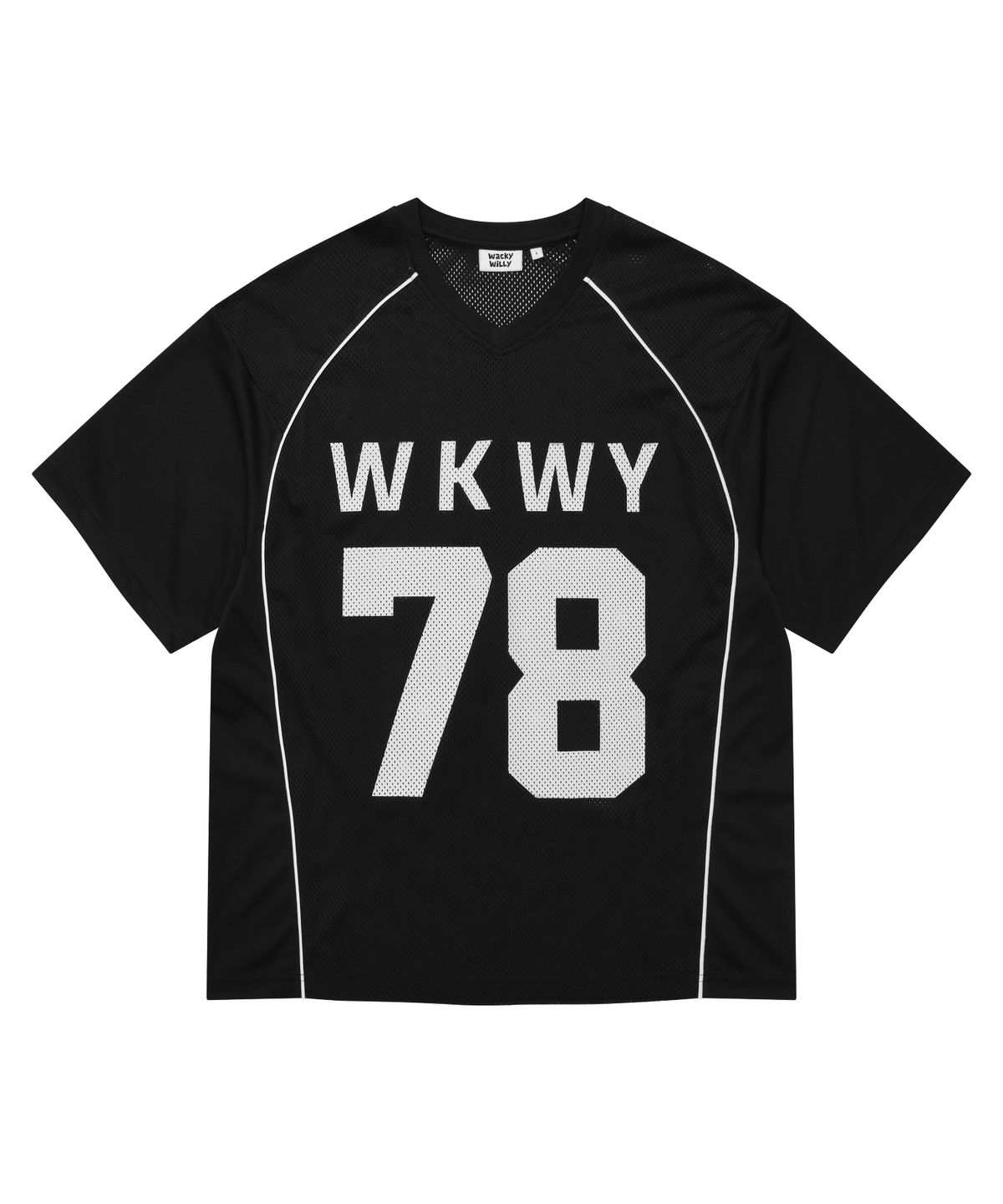 와키윌리(WACKY WILLY) WKWY 반팔티셔츠 블랙