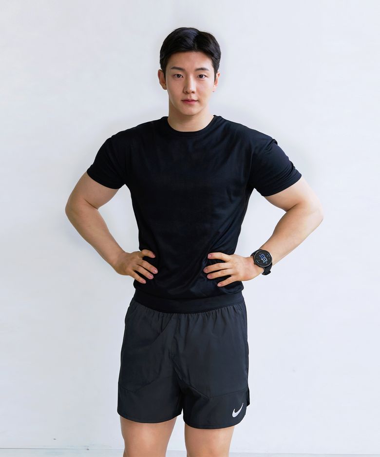 어깨넓어보이는 메쉬 쿨링 머슬핏 반팔 러닝 티셔츠