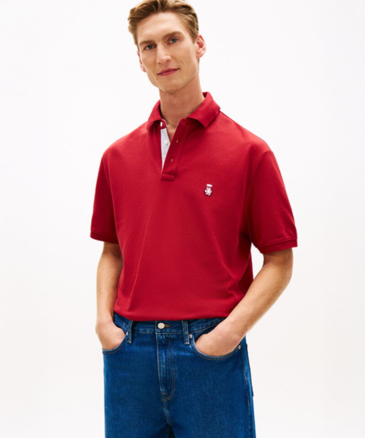 타미힐피거(TOMMY HILFIGER) 아카이브 크레스트 클래식 폴로 셔츠 (T12G1TKT160MT1XIT)