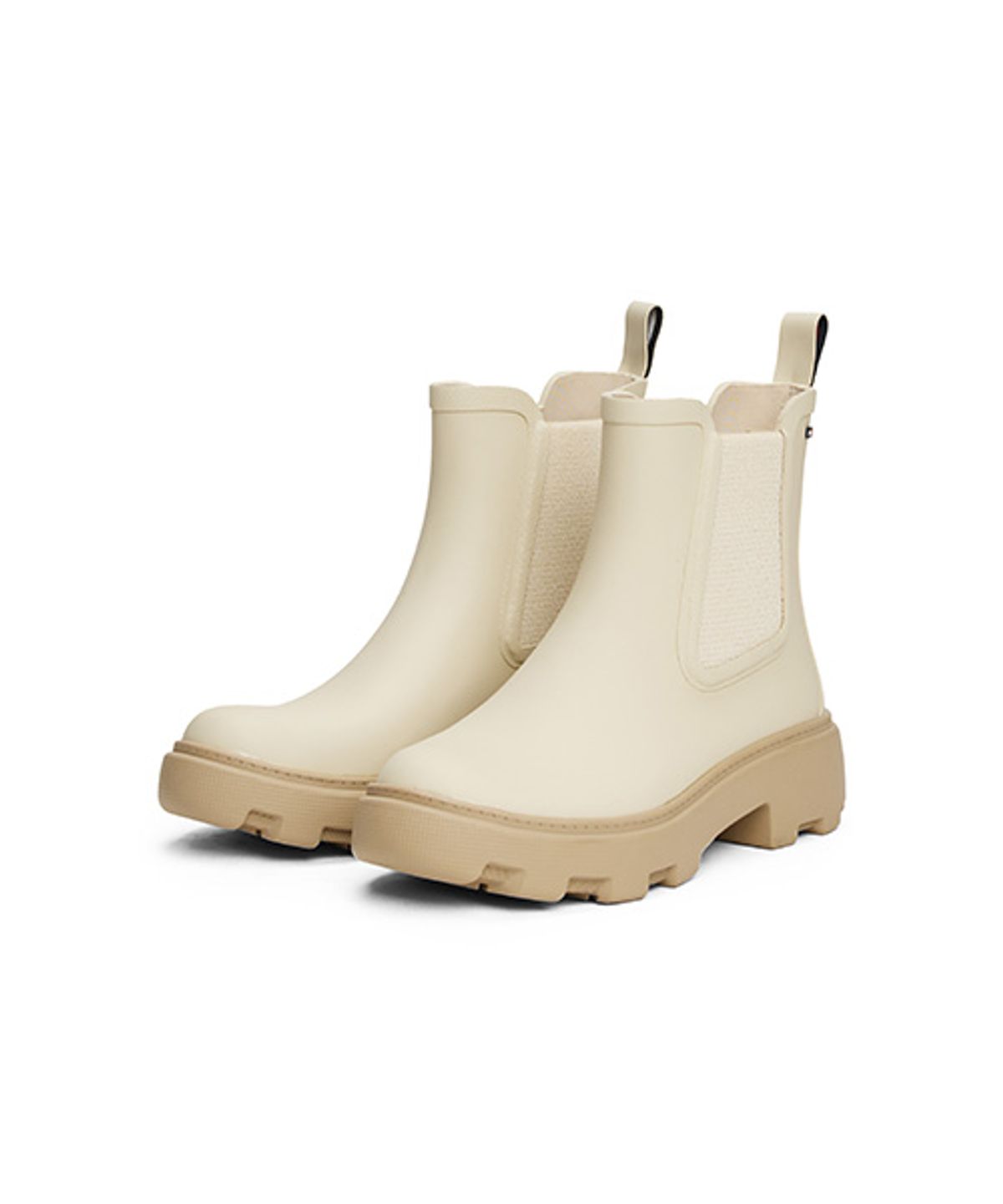 타미힐피거(TOMMY HILFIGER) 카산드라 앵클 러버 레인부츠-베이지(T52G0ASB410WT1ACG) (T52G0ASB410WT1ACG)