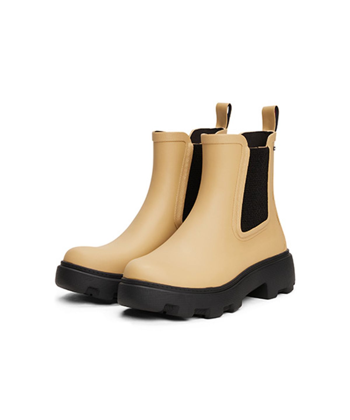 타미힐피거(TOMMY HILFIGER) 카산드라 앵클 러버 레인부츠-베이지(T52G0ASB410WT1RBC) (T52G0ASB410WT1RBC)