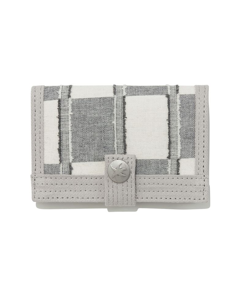 TCM check button card wallet (grey)
