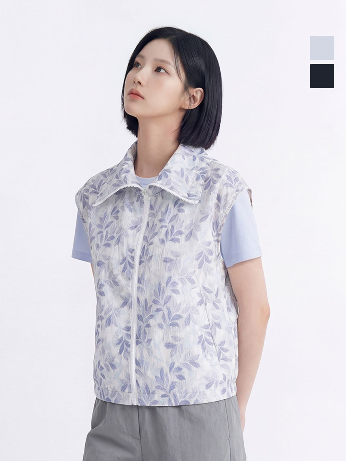 웨스트우드(WESTWOOD) 여성 씨어서커 베스트_WO2WCVT614