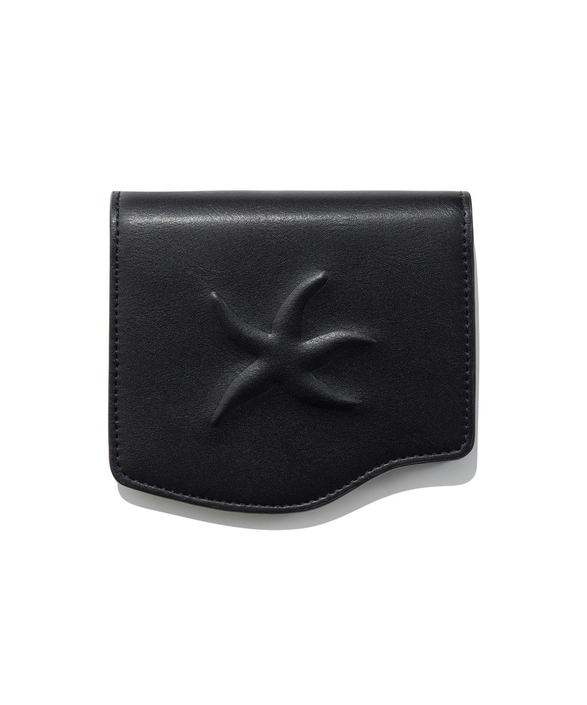 더콜디스트모먼트(THE COLDEST MOMENT) TCM embossed starfish wave wallet (black)