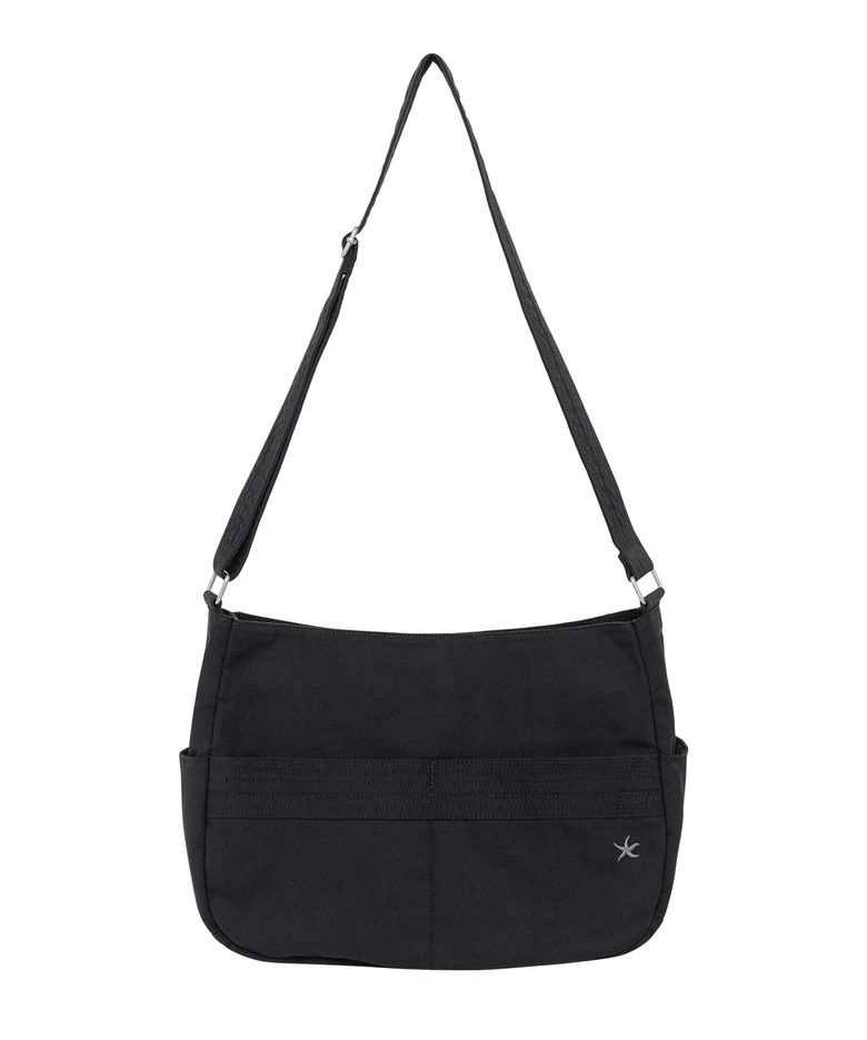 TCM stitch washed cross bag (black)