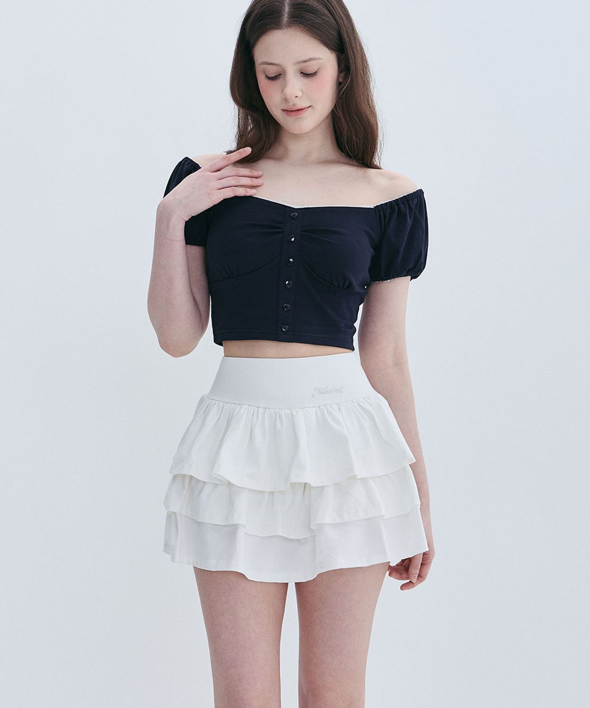 모아벨(MOABEL) DOLLY VOLUME SKIRT - CREAM