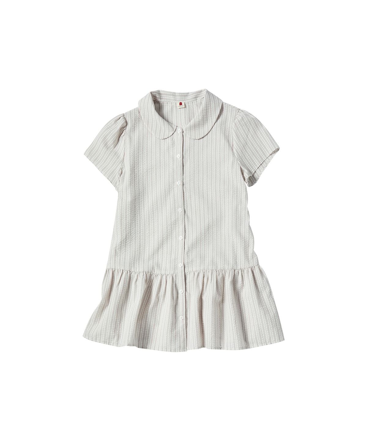 꼬모니노즈(COMONINOZ) W ROUND COLLAR HALF BLOUSE [PINK]
