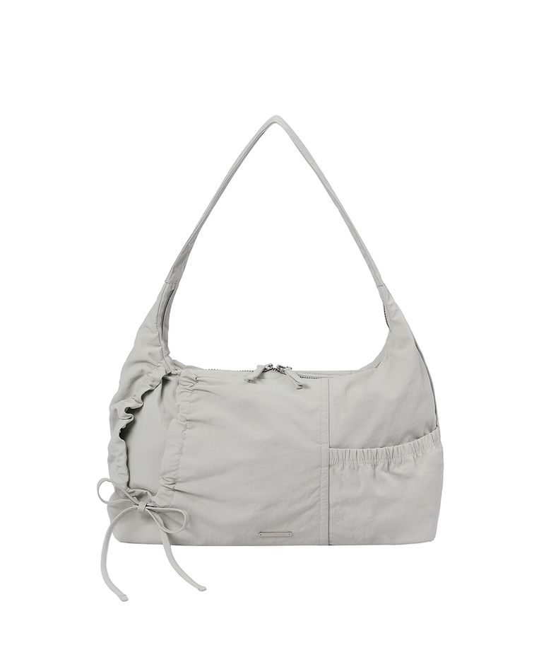 String shirring bag GREY