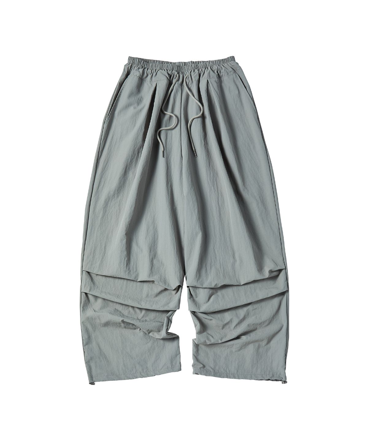 꼬모니노즈(COMONINOZ) NYLON PINTUCK PANTS [DEEP GRAY]