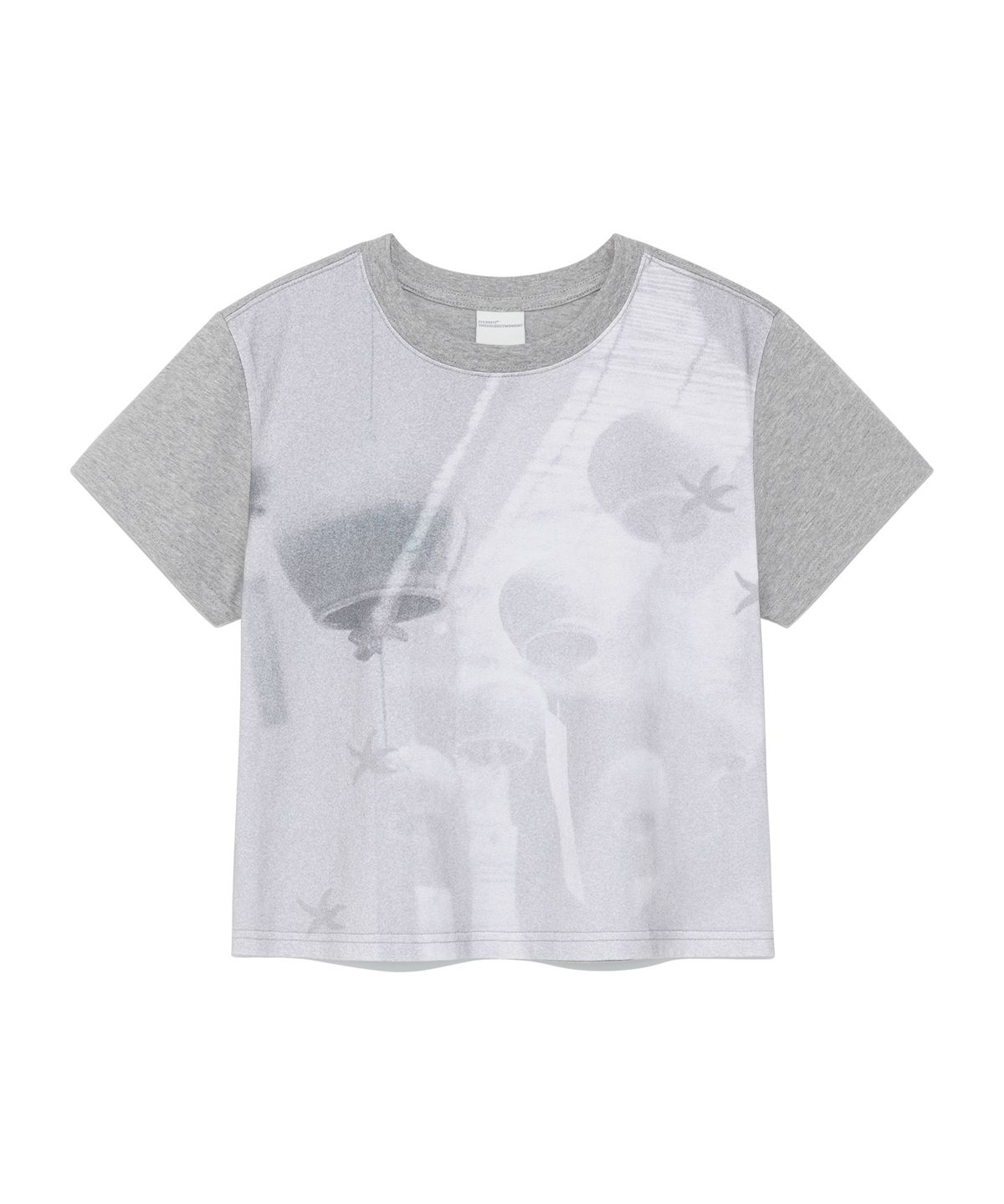 더콜디스트모먼트(THE COLDEST MOMENT) (w) TCM print crop T (melange grey)