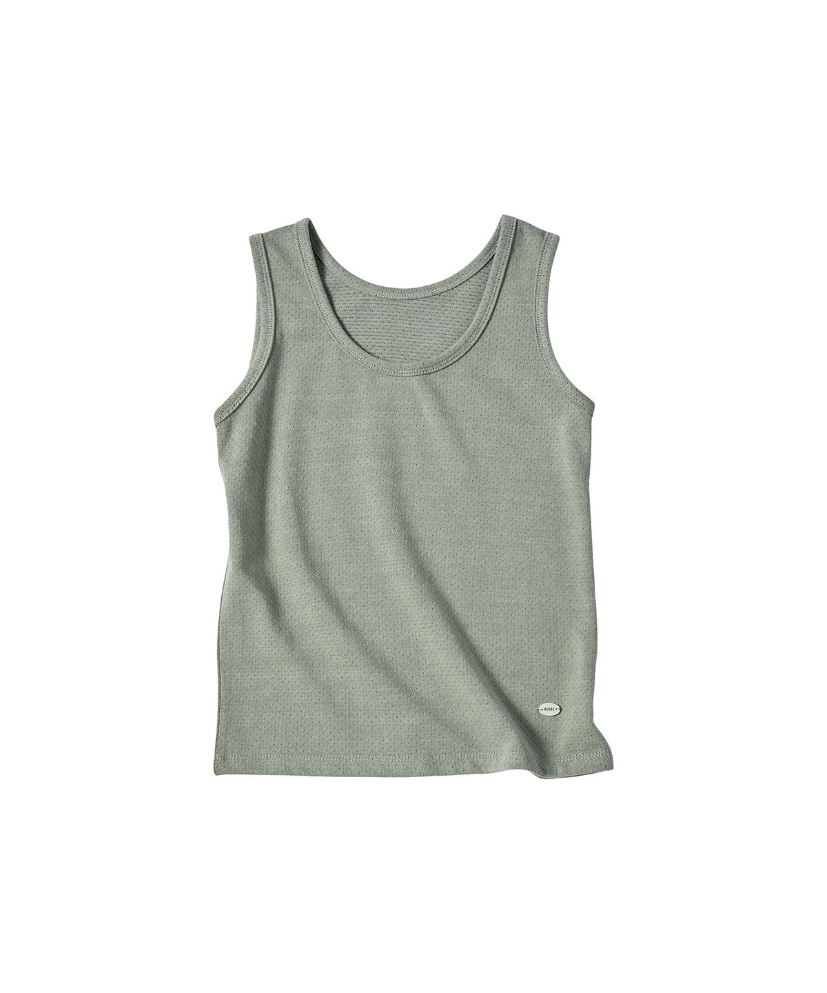 꼬모니노즈(COMONINOZ) W PIGMENT SLEEVELESS [KHAKI]