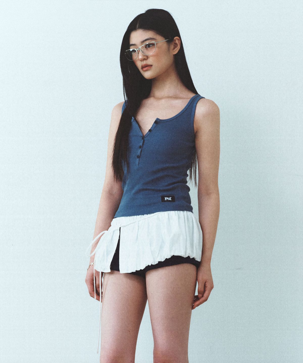 드렁크텍스트(DRUNKTXT) [Woman] Henly Tank Top Blue