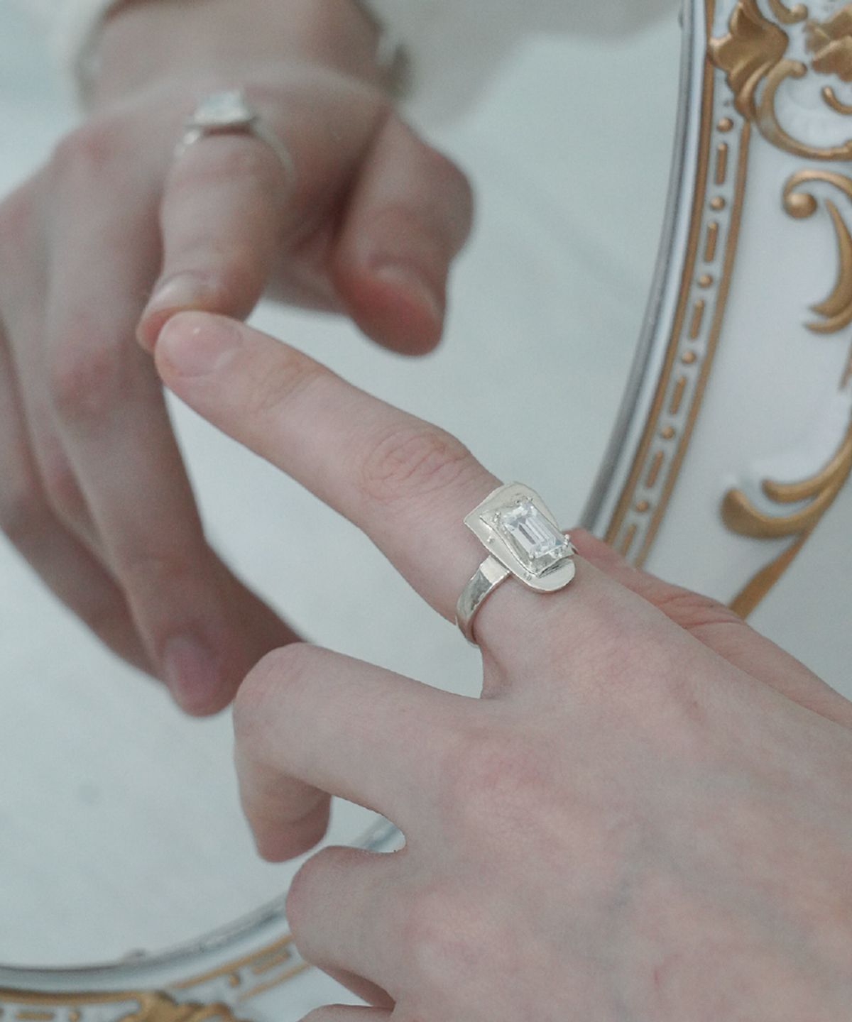 오버그레이(OVERGREY) Truth Mirror Ring - M