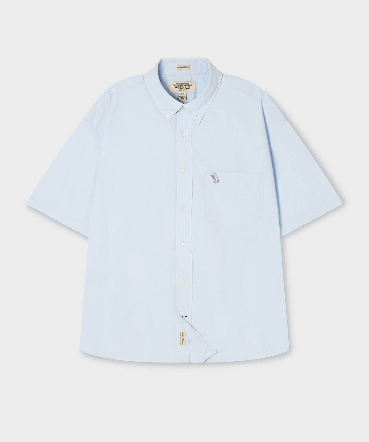 후아유(WHO.A.U) Surf Bear Cotton Shirts(U) / WHYWG2541U