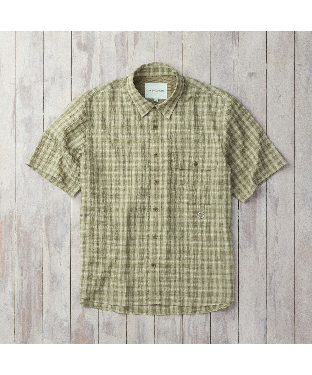 헨리코튼(HENRY COTTONS) [Fly Fishing Club] Check Utility Shirt AZSAM26220KHL