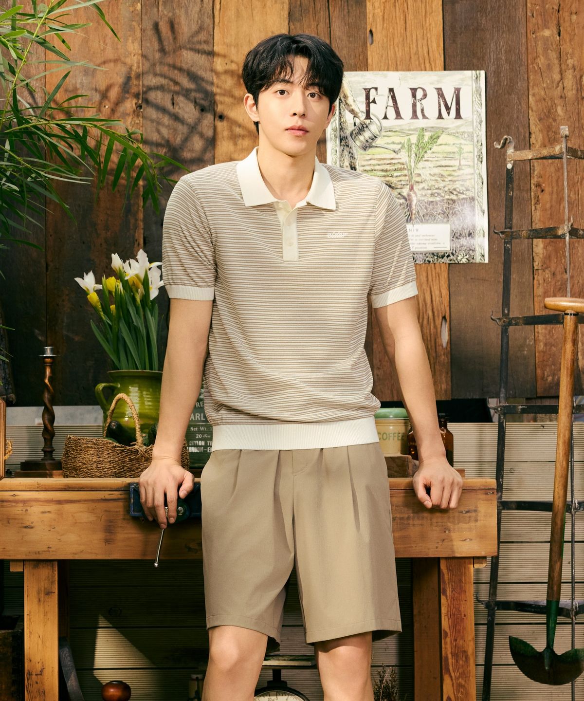 아이더(EIDER) COOLEATS ICE (쿨리츠 아이스) 남성 하프 팬츠_Dark Beige