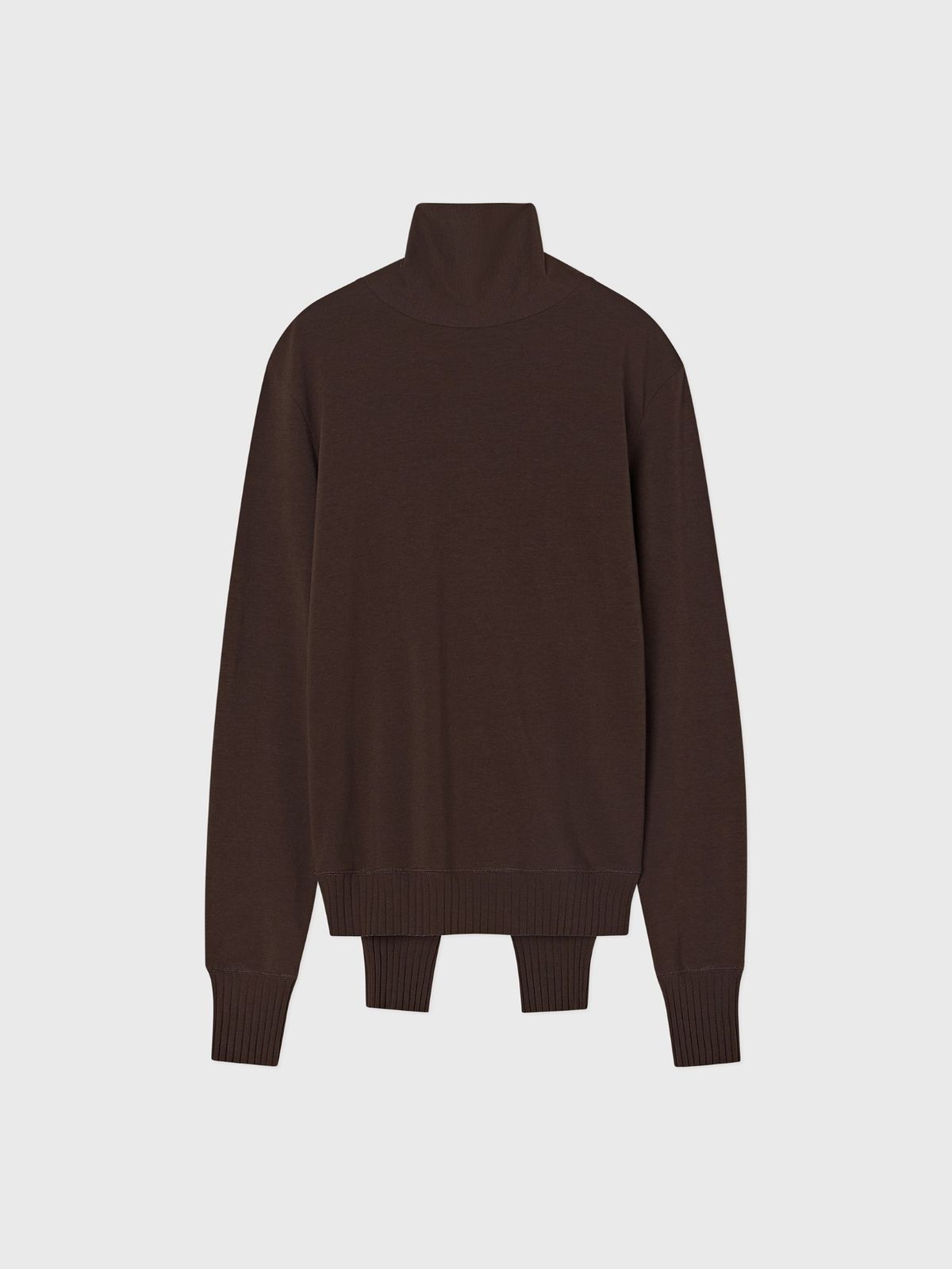 잡화룸(JABHUAROOM) SLEEVE NECK TOP, (BROWN)