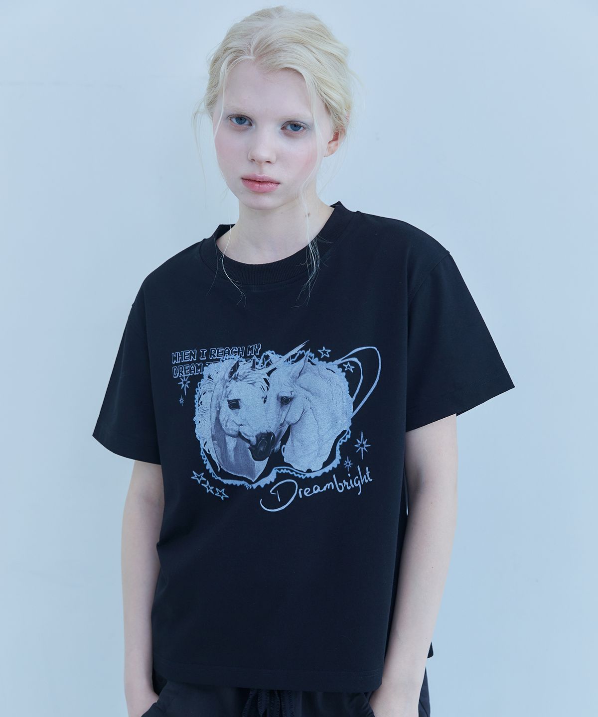 테레루(TERERU) Dreaming T-Shirt Black