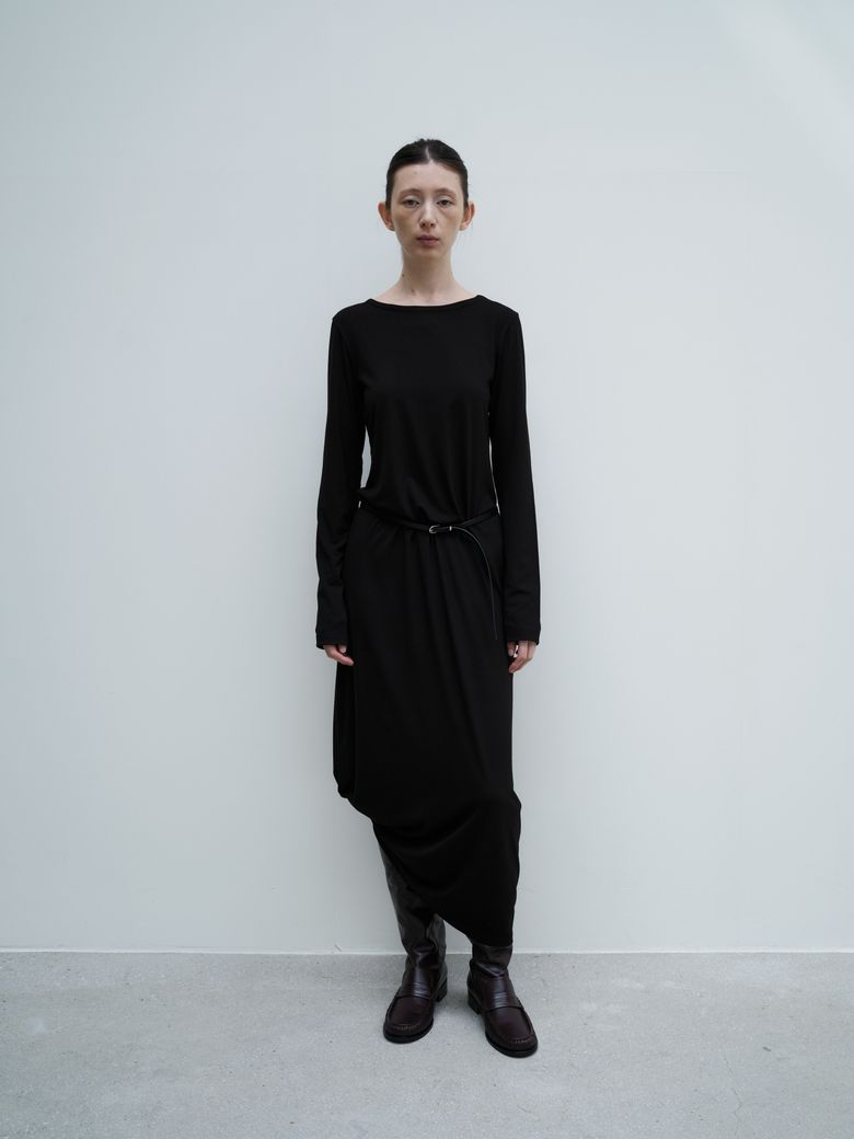MAXI TAG DRESS, (BLACK)