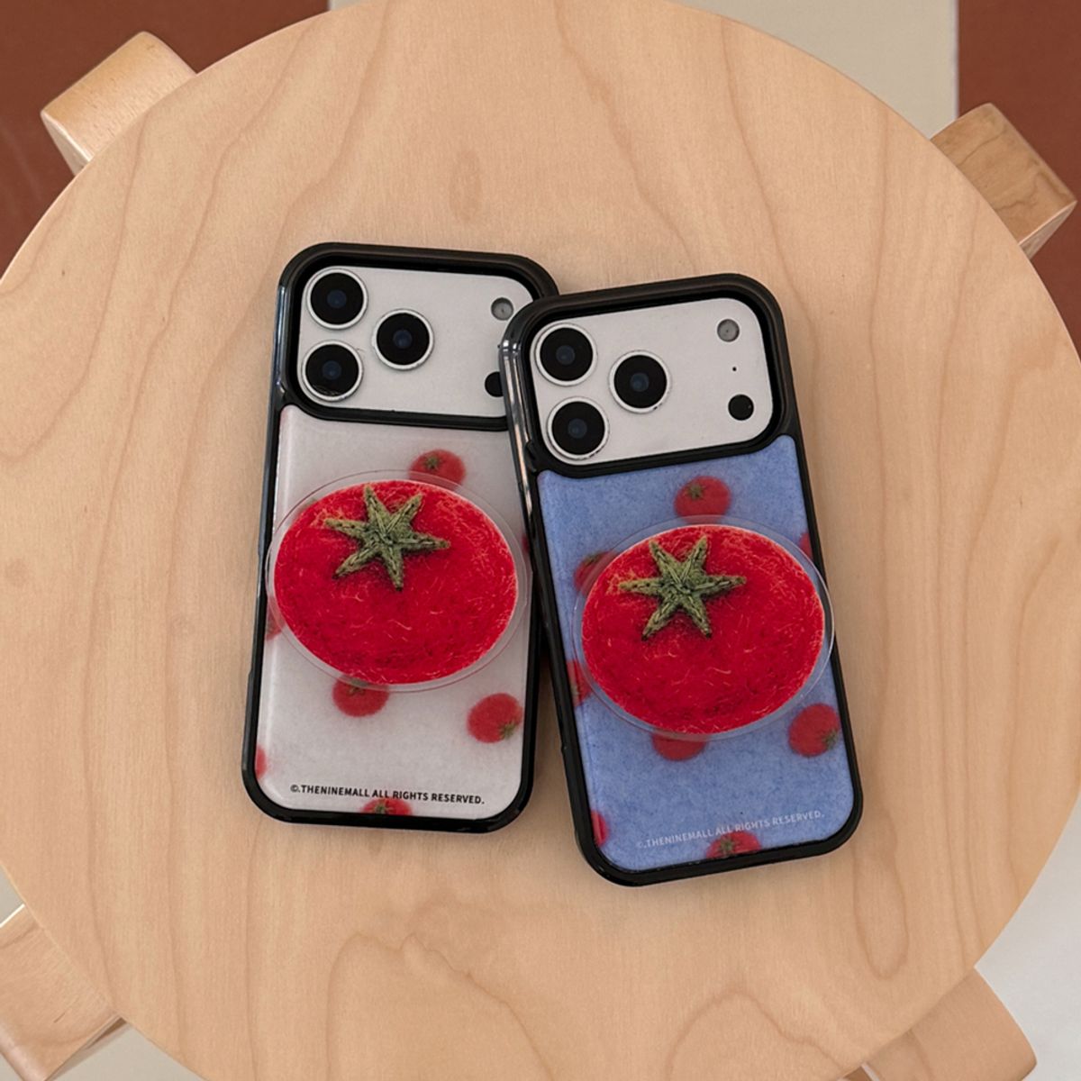 더나인몰(THE NINEMALL) [set] felt tomato [블랙 에폭시 범퍼케이스+아크릴스마트톡]