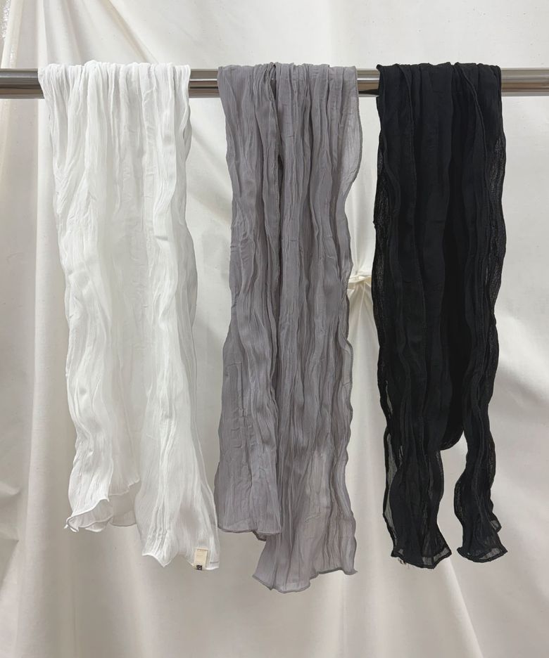 Wind Pleated Scarf (3color) + 선물포장