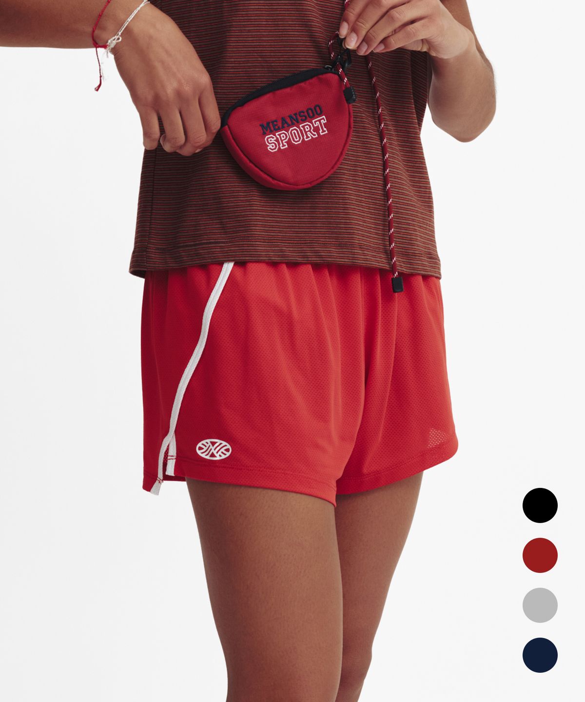 미나수(MENASOO) Mesh Runner Soft Shorts