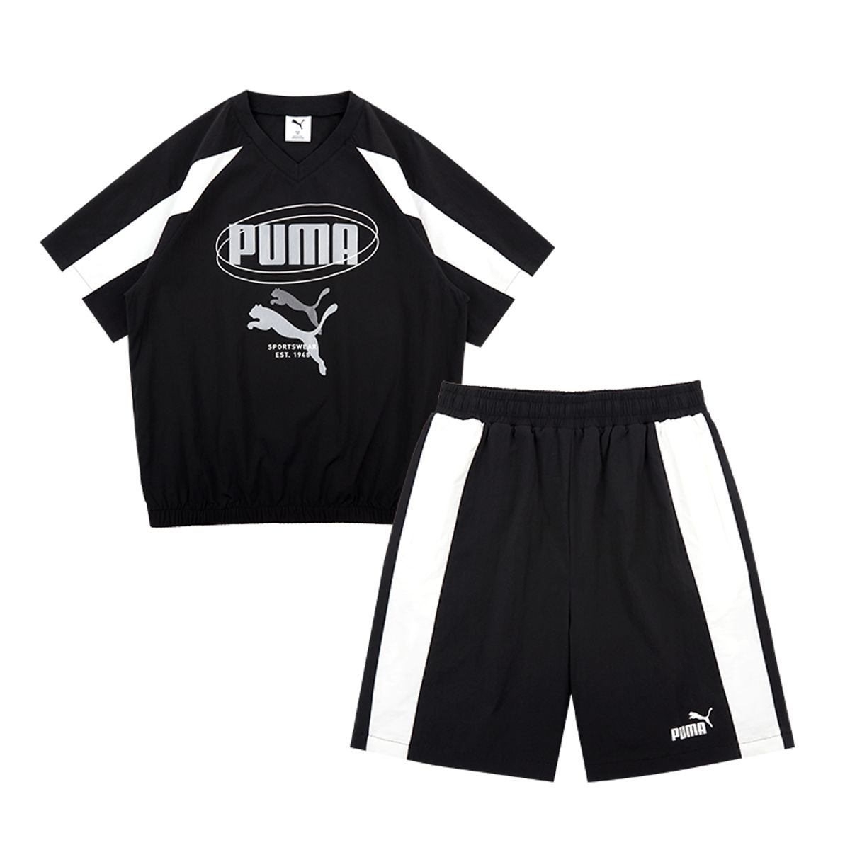 푸마 키즈(PUMA KIDS) F.C 푸키 스트레치 반팔티 세트_PK62OS301