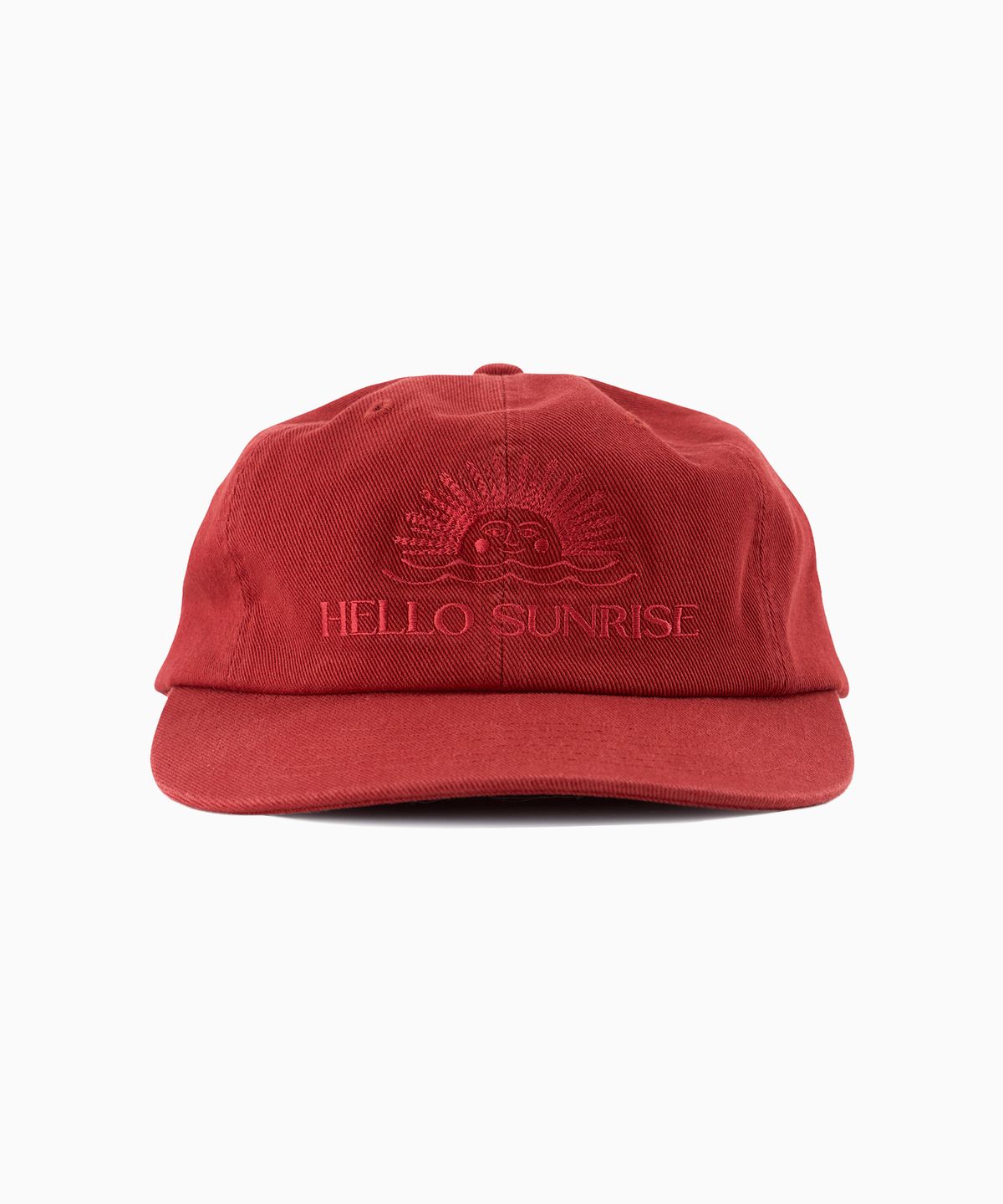 헬로 선라이즈(HELLO SUNRISE) Washed OG Logo 6Panel Cap_Red