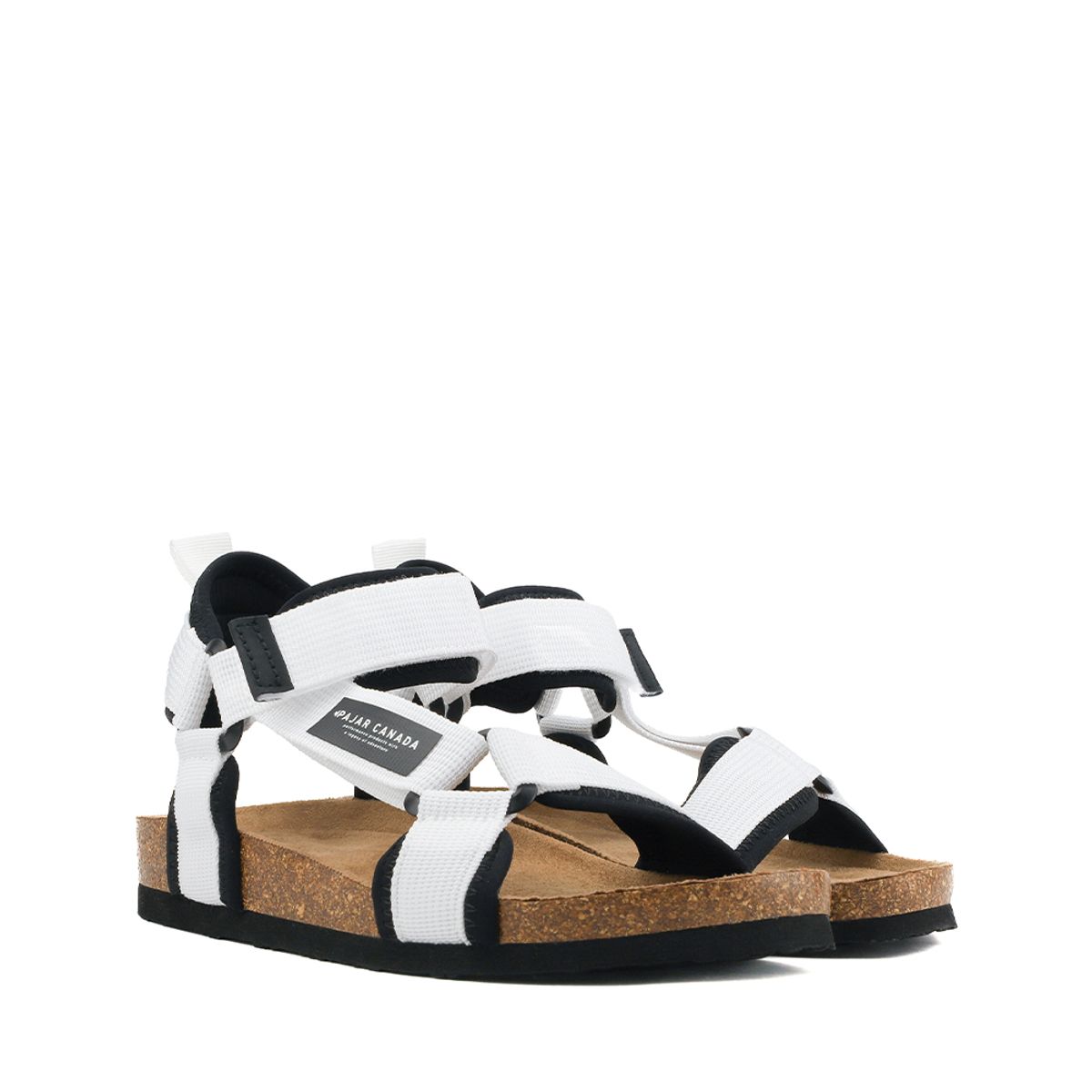 파잘(PAJAR) [UNISEX] 레타 텍스타일 어퍼 루버솔 샌들 화이트 PJR-A00951-WHT