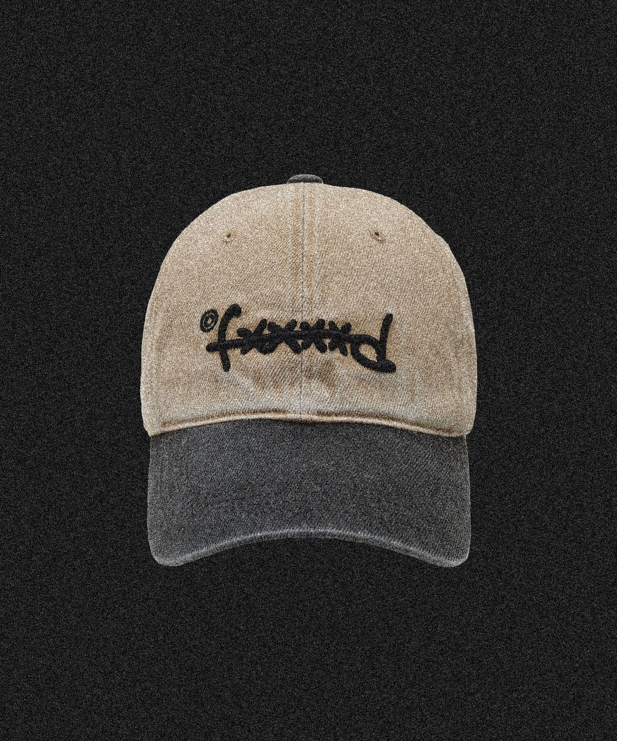 퍽드(FXXXXD) 퍽드 싸인 스트랩백 워시드 샌드/챠콜