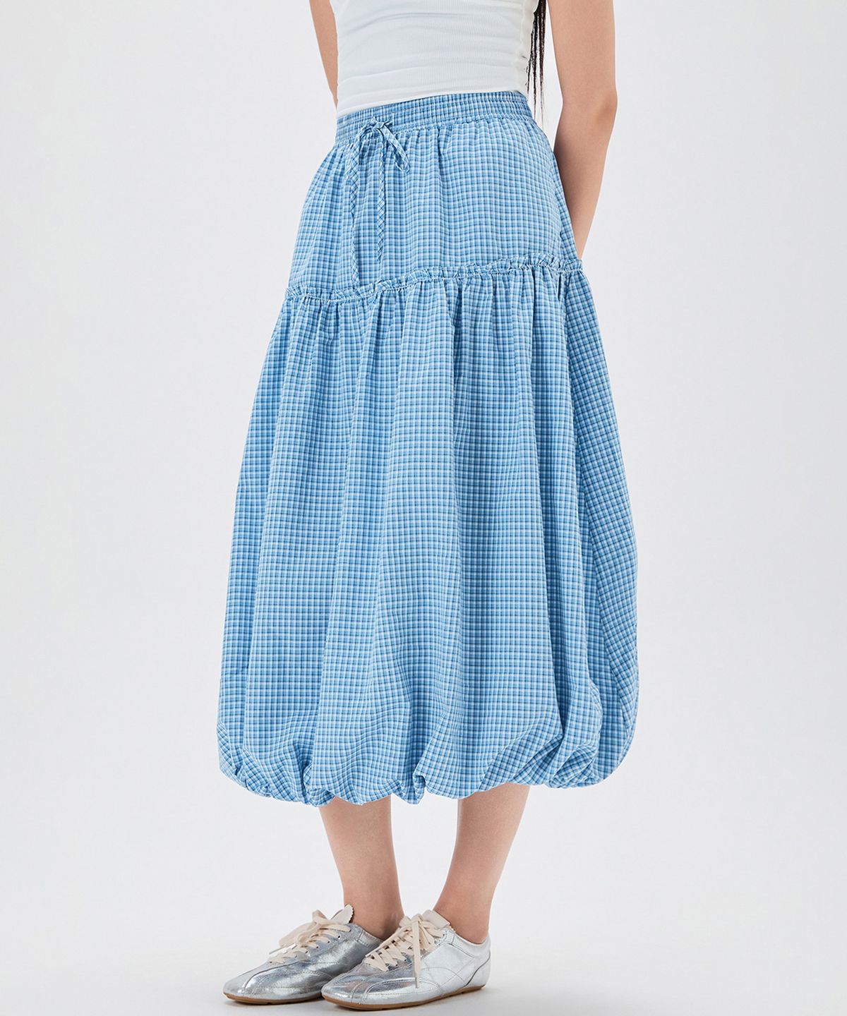 미쏘(MIXXO) 코튼 밴딩 롱스커트_MIWWHG54US