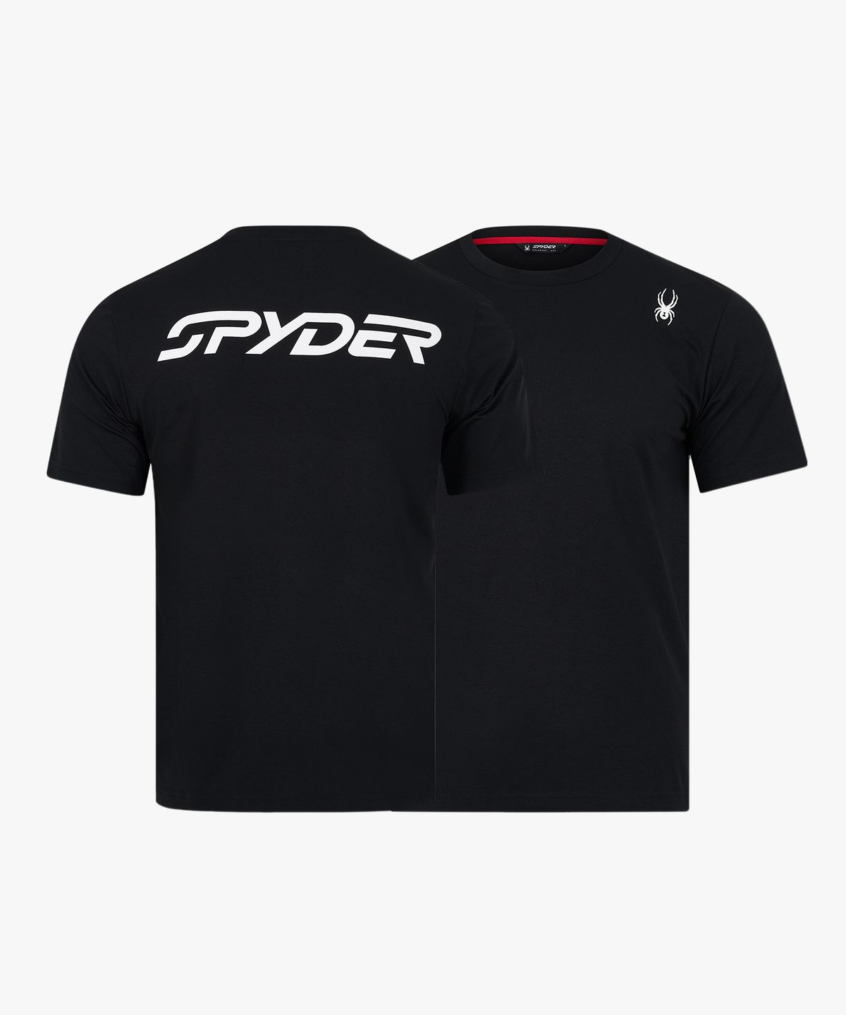 스파이더(SPYDER) 남성 소로나 베이직 라운드 반팔 티셔츠 SOLMCNRS204MBLK