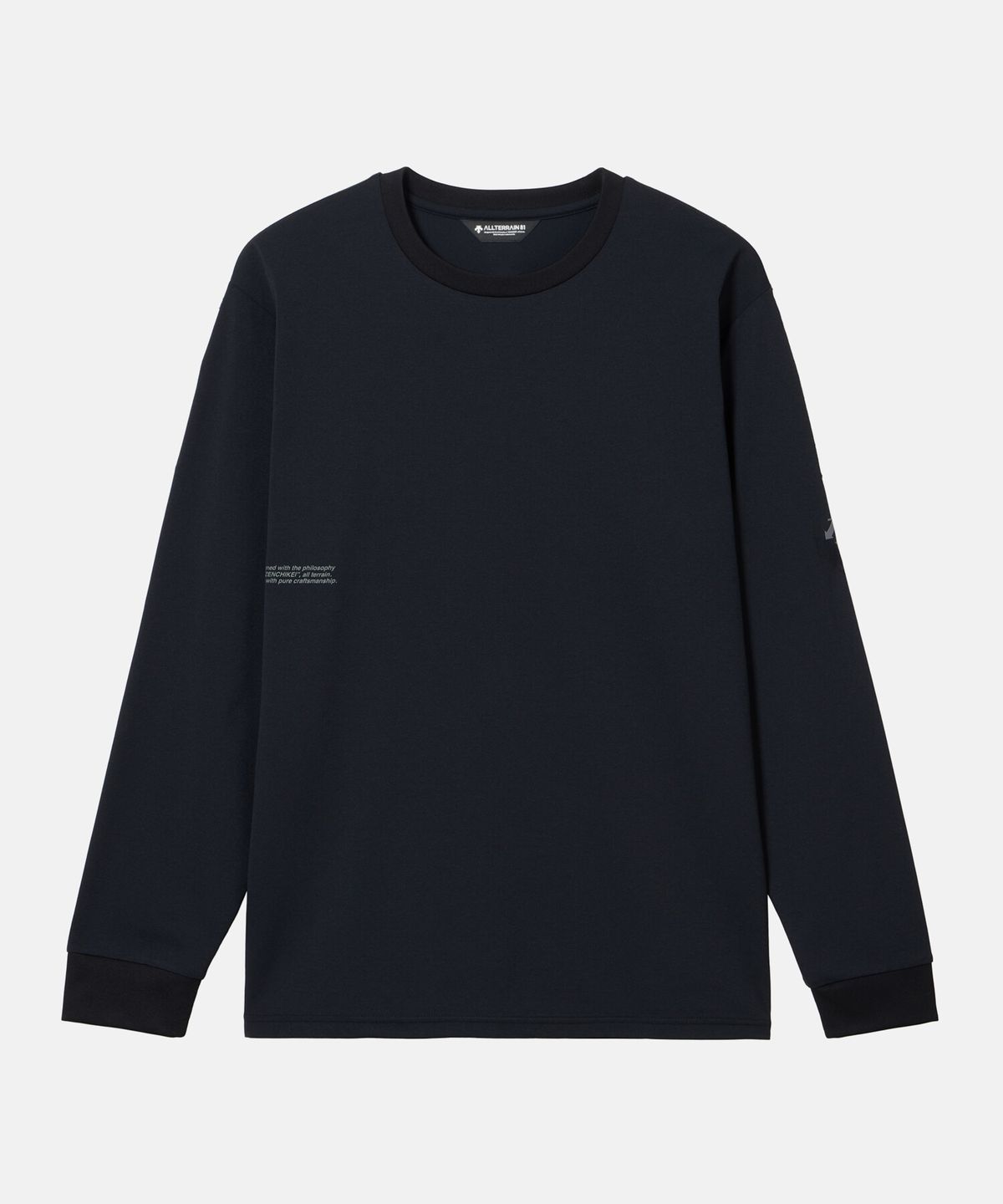 데상트(DESCENTE) [ALLTERRAIN 81] GRAPHIC LONG SLEEVE T-SHIRT 블랙 SR113KTL21