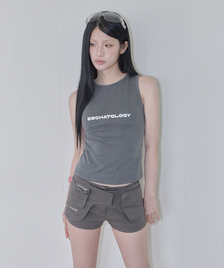 Dart Sleeveless / Charcoal