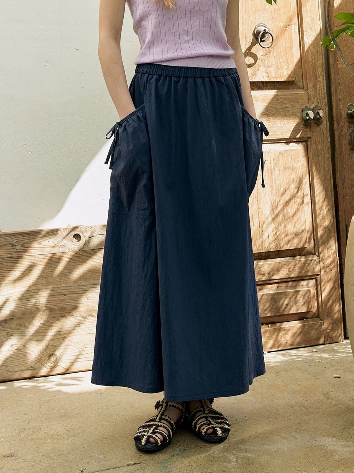 뮈뮈에르(MUEMUER) Dewy Big Pocket Skirt MU2633SK302M