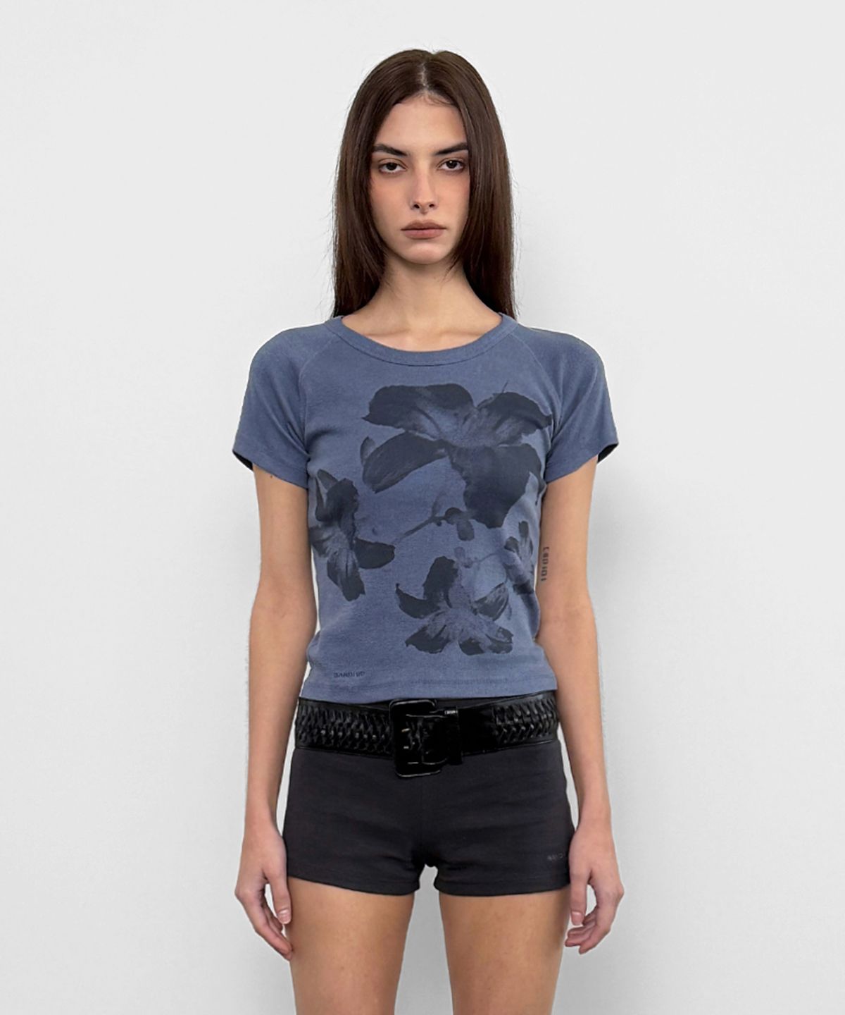 샌드릭(SANDRIC) Floral Tee_Blue